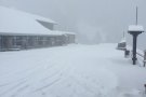 La neu i la pluja han estat protagonistes aquest matí al Ripollès