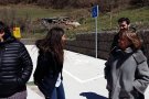 Nova zona d'aparcaments a la població de Pardines