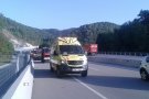 Accident a la C-17, al terme municipal de Les Llosses, amb un vehicle implicat
