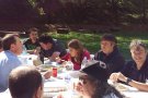 La coordinadora del Partit Demòcrata Català es troba amb associats i simpatitzants de la formació al Ripollès
