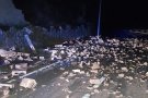 Esllavissada sense conseqüències a la carretera de Vallfogona de Ripollès