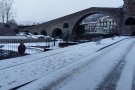 Paisatges nevats i fort vent al Ripollès
