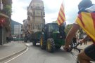 La tractorada travessa Ripoll cap a la plaça de l'Ajuntament