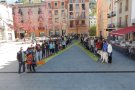 Encartellada popular a Campdevànol, a favor de la llibertat dels presos polítics