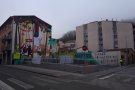 Engeguen les obres per construir les parades de bus a Sant Joan de les Abadesses