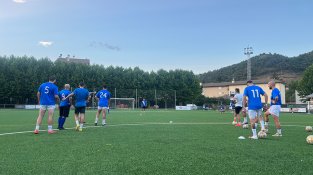 Primer entrenament del CF Ripoll
