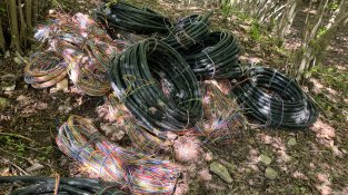 Cable que havien amagat els presumptes implicats