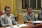 Pere Domènech i Artur Miró prenen possessió del càrrec de consellers comarcals en  substitució de Montserrat Eek i Anton Mateu