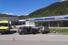 Un ferit greu en un accident a Ripoll davant la gasolinera Petrocat