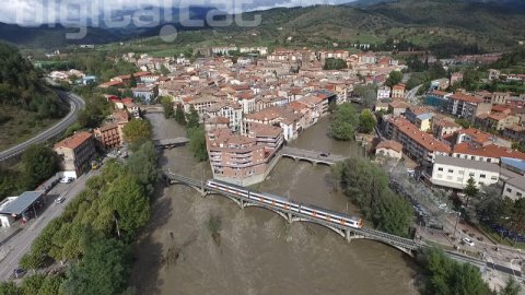 Ripoll a vista de dron