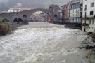 La llevantada ha deixat un creixament espectacular dels rius Ter i Freser després d'un cap de setmana d'intenses pluges