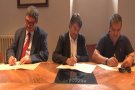 Signatura del conveni de dinamització de comerç amb Ripoll