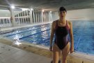 Nataliya Tymofyeyeva, d'Ucraïna a Ripoll sempre dins la piscina