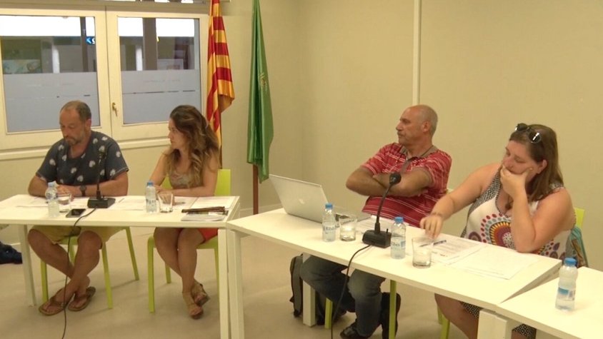 El grup d'ERC en el darrer ple de Campdevànol