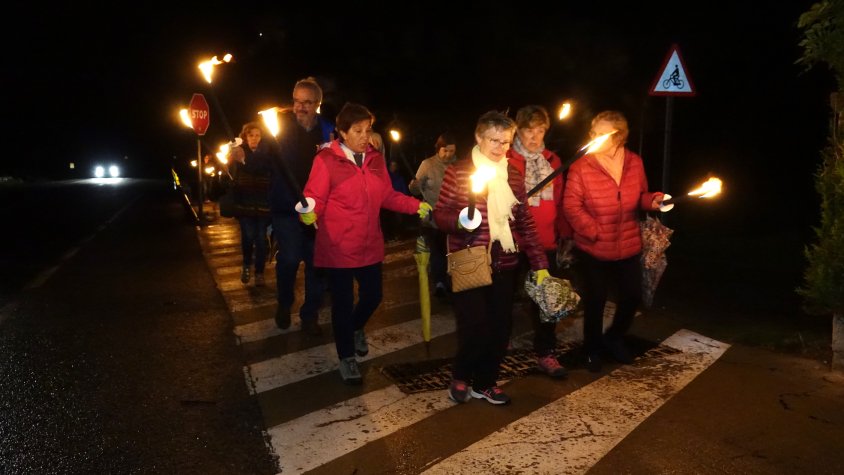 La marxa convocada per Òmnium va unir Camprodon amb Llanars