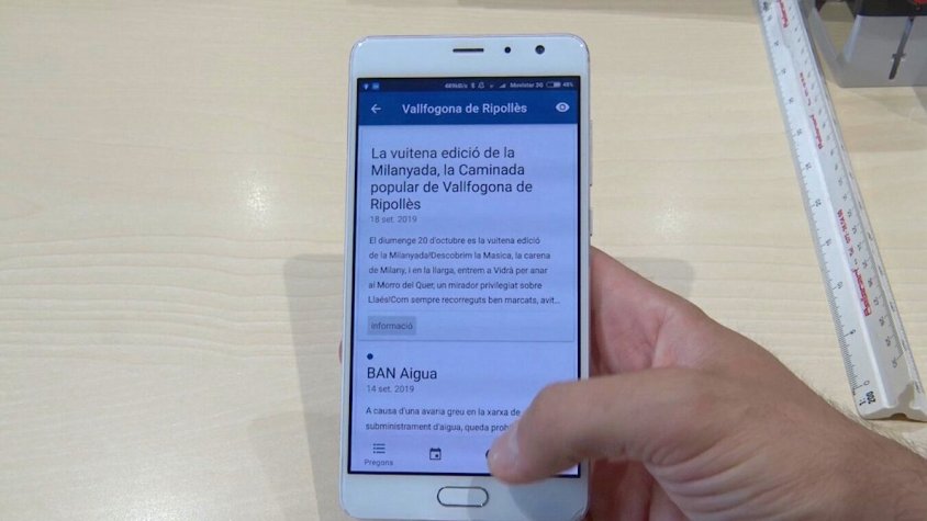 La nova aplicació per comunicar-se amb els veïns de l'ajuntament de Vallfogona