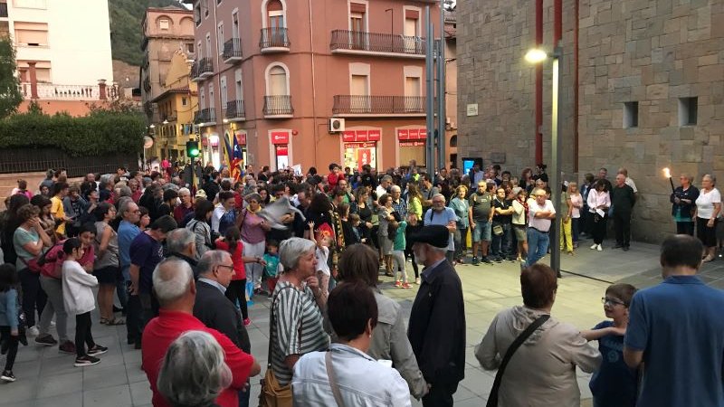 Commemoració del segon aniversari de l'1 d'octubre a Ripoll