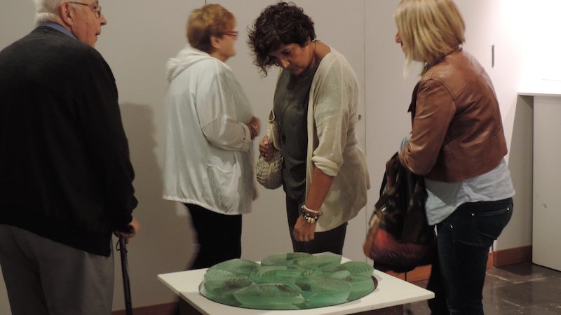 El vidre és la base de les escultures dels artistes