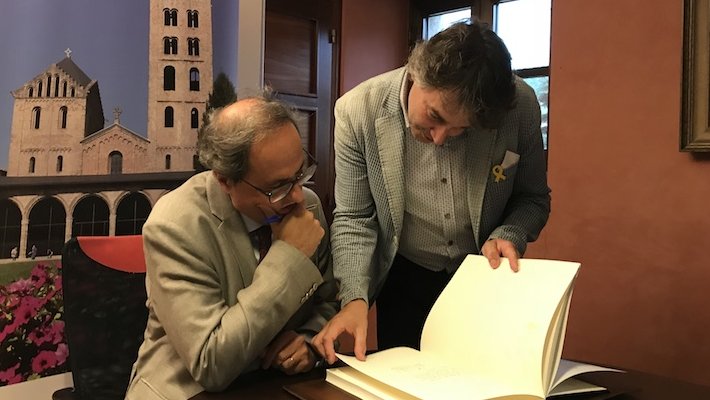 Jordi Munell amb Quim Torra