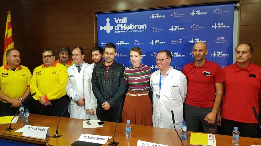 Roda de premsa per explicar el cas de l'Audrey, que ja s'està recuperant del tot