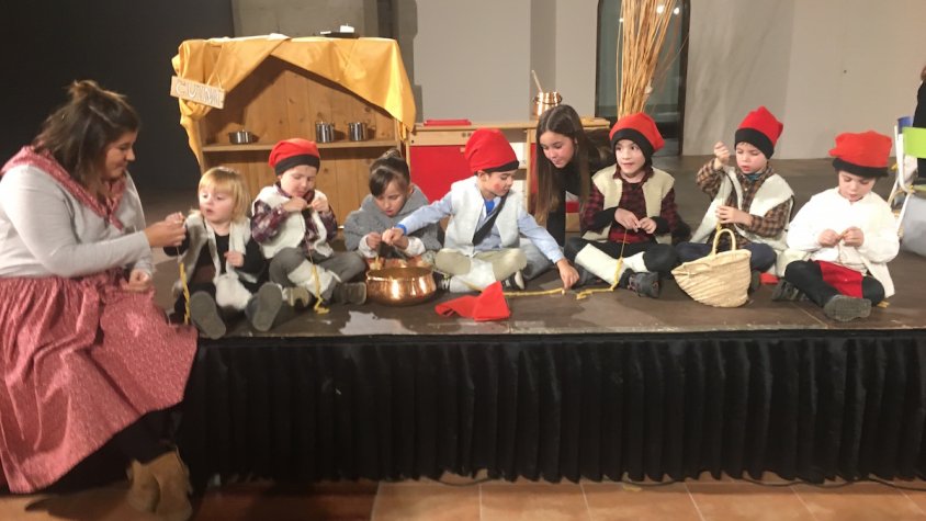 Un passatge del pessebre de la Vedruna