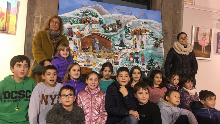 Participació dels més menuts de l'escola a l'exposició