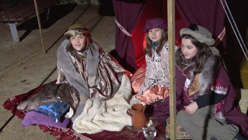 Una de les escenes del pessebre de Sant Joan