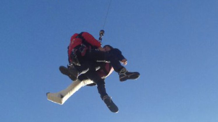 El rescat de la persona que s'havia lesionat mentre feia parapent