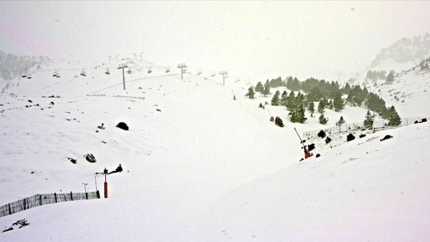 Imatge de l'estació de Vallter 2000, aquest matí