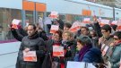 Manifestació contra la pèrdua de serveis a l'estació de Ribes de Freser