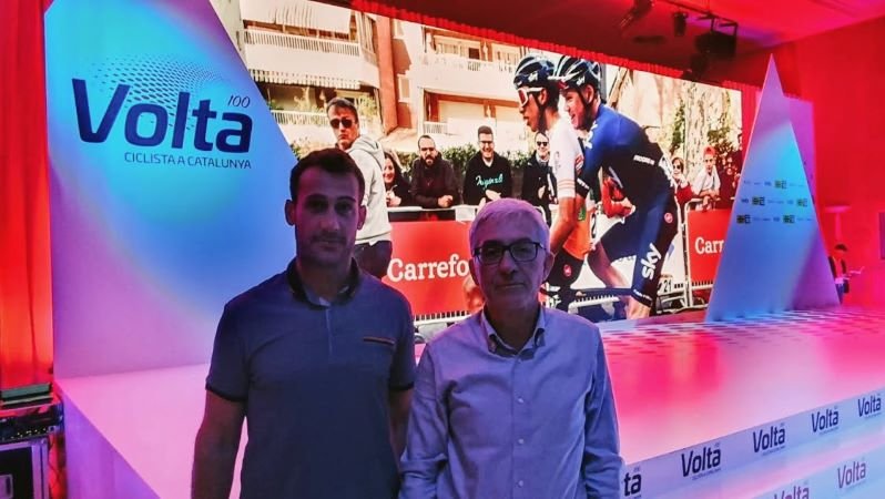 Josep Isern i Jordi Garriga van representar l'ajuntament de Ripoll a la presentació oficial de la Volta