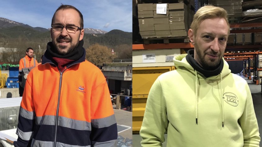 En Sergi i en Fernando són dues de les persones que estan treballant gràcies al programa