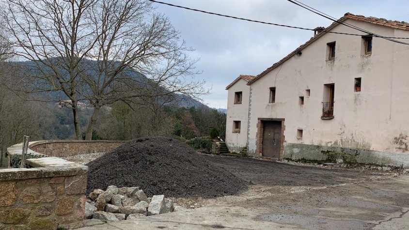 L'aspecta actual de la plaça de Matamala