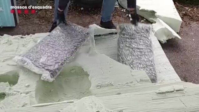 La droga estava amagada dins uns plafons