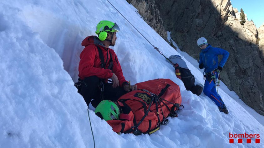 Un rescat a la zona del Gra de Fajol, aquest hivern