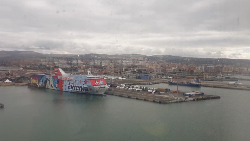 El creuer estava parat aquest matí al port de Civitavecchia
