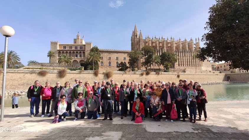 Els integrants ripollesos del creuer, a Mallorca