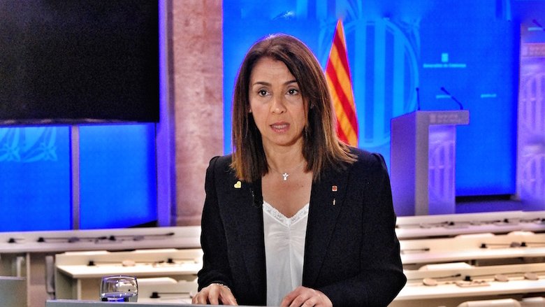 La portaveu del Govern català, Meritxell Budó