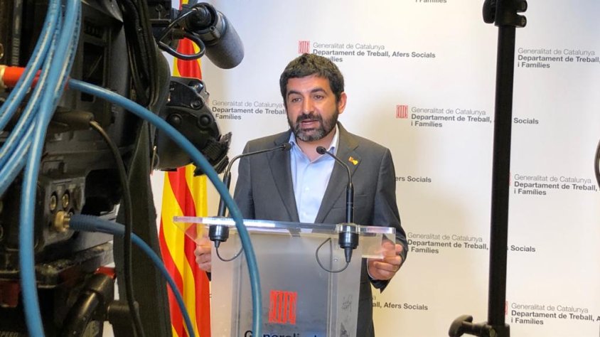 El conseller de Treball de la Generalitat, Chakir el Homrani