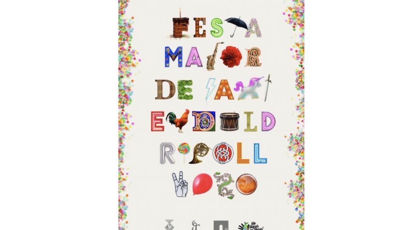 El cartell guanyador de la Festa Major 2020