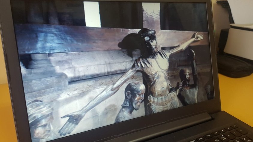 La Sagrada Forma, al front del Crist del Santíssim Misteri aquest diumenge