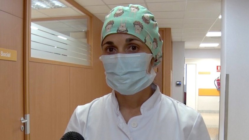 Gemma Berrocal, entrevistada a l'hospital campdevanolenc