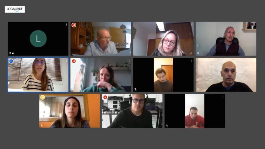 Un instant del ple telemàtic de Ribes de Freser