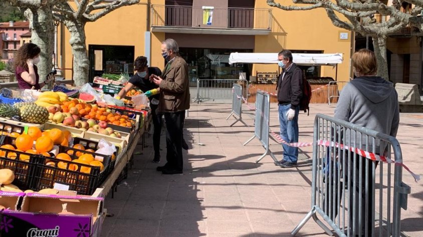 Ribes de Freser va recuperar el mercat setmanal el 2 de maig