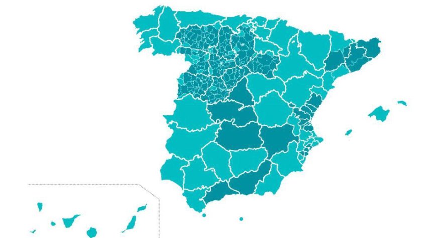 Mapa de fases dissenyat pel Ministeri de Sanitat en el marc del desconfinament