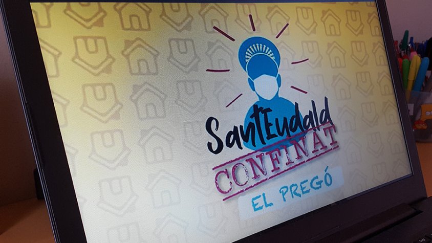 Estrena del Sant Eudald confinat 2020 amb el pregó a càrrec del consistori infantil