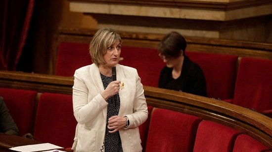 La consellera de Salut, Alba Vergés, al Parlament de Catalunya a finals d'abril