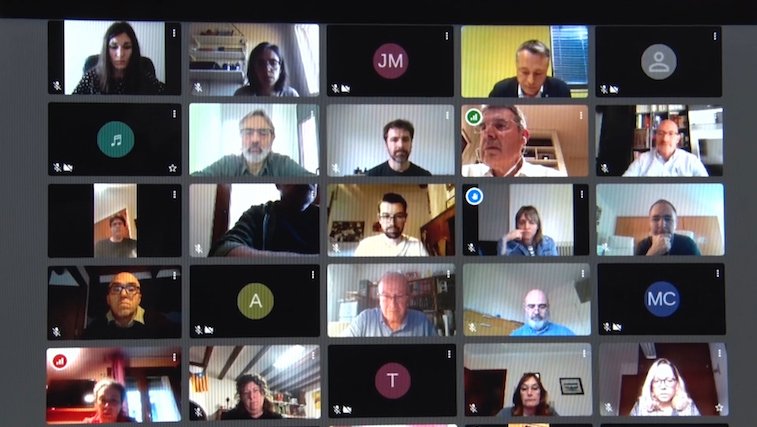 Primera sessió telemàtica del Consell d'Alcaldes, aquest dimecres