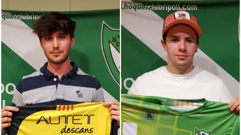 Andreu Dalmau i Eudald Cañete, presentats per l'HC Ripoll