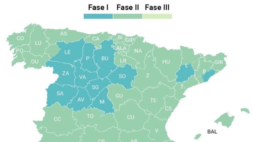 El mapa de la desescalada, actualitzat